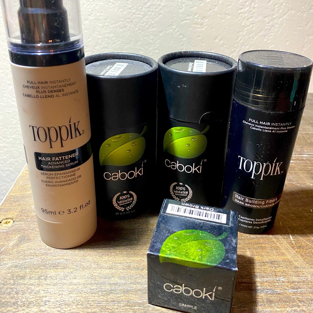 Caboki and Topik hair fibers